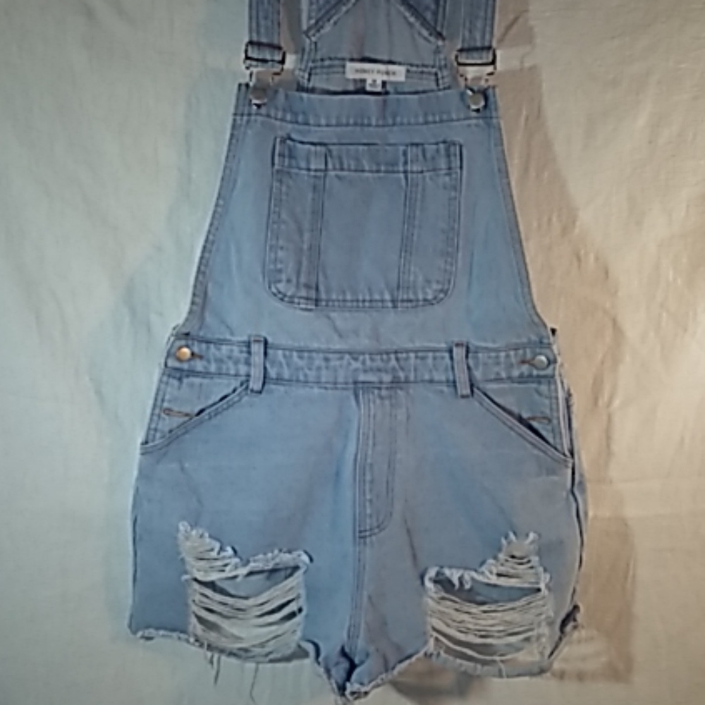 Overall jeans shorts M - Picture 1 of 6